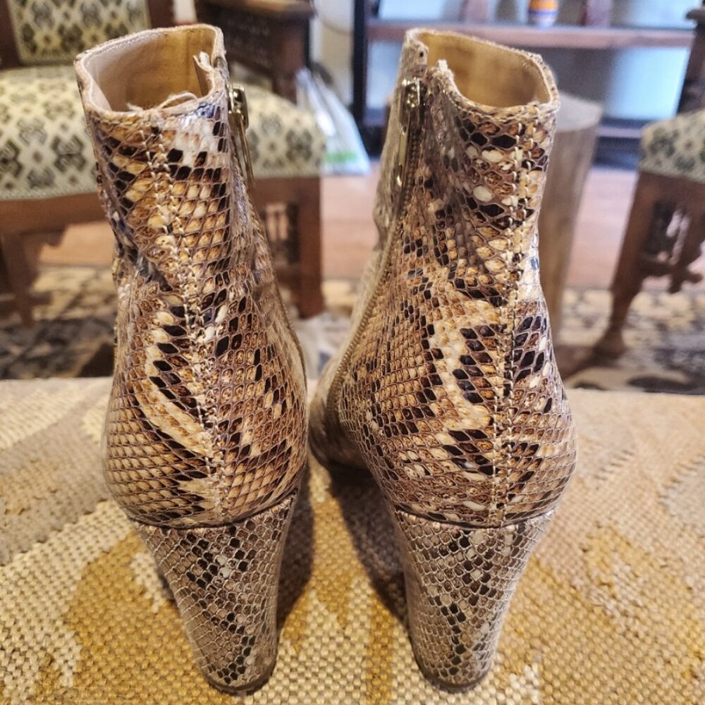 Steve Madden snakeskin booties - Picture 3 of 6